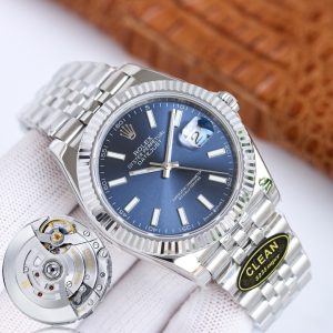 Clean Factory Rolex Datejust 126334 Blue Dial Fluted Bezel Oyster/Jubilee Bracelet 904L Steel 3235 Movement 41mm Mens Watch