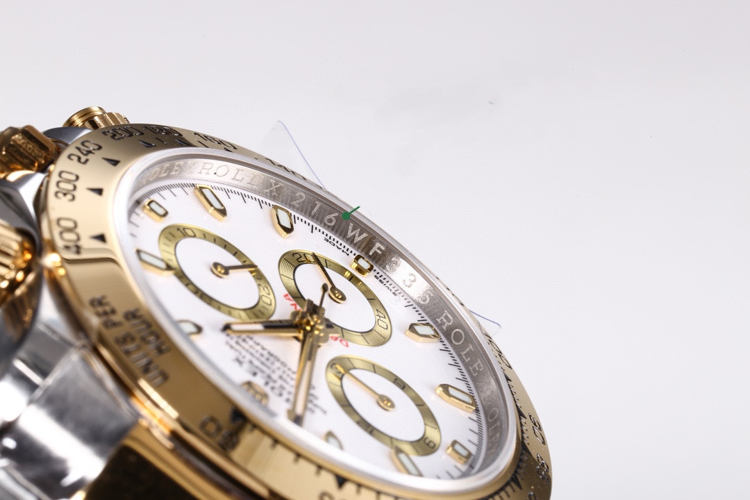 Clean Factory Rolex Daytona Chronograph Yellow Gold Dial Yellow Gold Bezel 904L Steel&Yellow Gold Case&Bracelet 7750/4130 Movement - Image 3