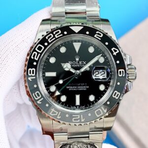 Clean Factory Rolex "Bruce Wayne" Gmt Master Ii 126710 Black Dial Black & Gray Ceramic Bezel Oyster Bracelet 904l Steel 3285 Movement