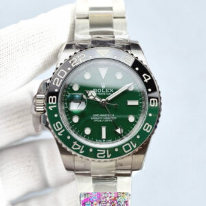 Clean Factory Rolex Gmt Master II 126729VTNR Green Ceramic Dial Black&Green Ceramic Bezel Oyster Bracelet 904l Steel 3285 Movement
