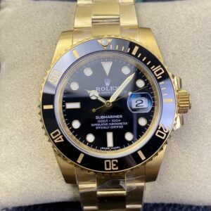 VS Factory Rolex Submariner 126618 Black Ceramic Bezel Black Dial Yellow Gold 3135/3235 Movement 40/41mm