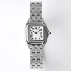 BV Factory Cartier Panthère 22mm White Dial 316L Steel Case&Bracelet Swiss Quartz Movement 22X30mm