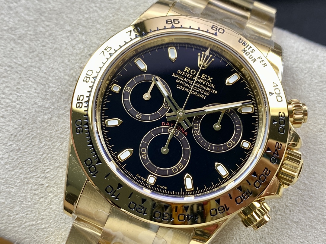 BT Factory Rolex Daytona Chronograph 116508 Black Dial Yellow Gold Bezel&Case 4130 Movement 40mm - Image 2