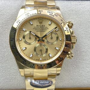 BT Factory Rolex Daytona Chronograph 116508 Yellow Gold Dial Yellow Gold Bezel&Case 4130 Movement 40mm