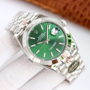 Clean Factory Rolex Datejust 126300 Green Dial Smooth Bezel Oyster/Jubilee Bracelet 904L Steel 3235 Movement 41mm Mens Watch