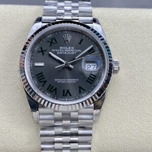 VS Factory Rolex Datejust 126234 Wimbledon Fluted Bezel 904L Steel jubilee Bracelet 3235 Movement 36mm