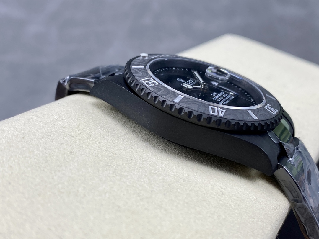 VS Factory Rolex Submariner Diw Black Dial Carbon Fiber Case Black Steel Bracelet 3135 Movement 40mm - Image 5