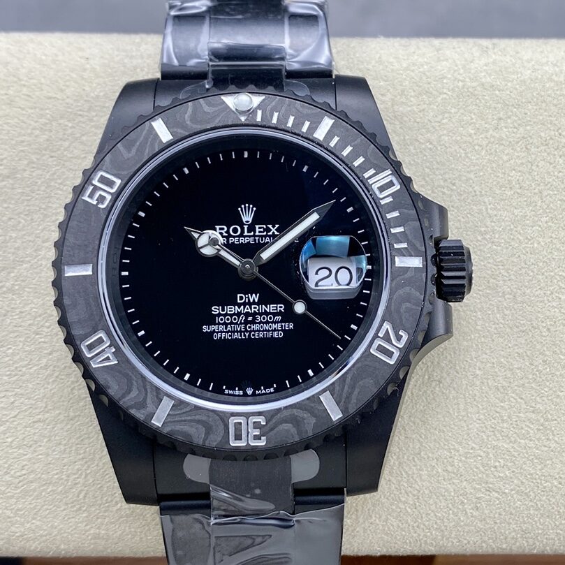 VS Factory Rolex Submariner Diw Black Dial Carbon Fiber Case Black Steel Bracelet 3135 Movement 40mm