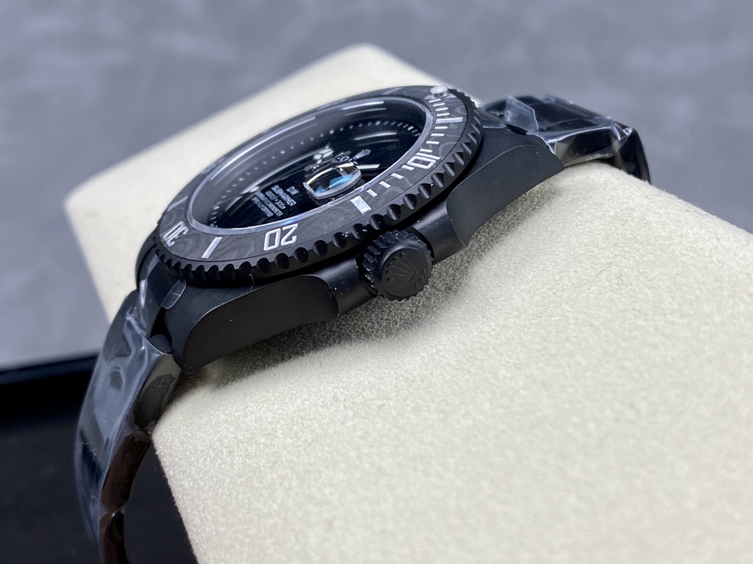 VS Factory Rolex Submariner Diw Black Dial Carbon Fiber Case Black Steel Bracelet 3135 Movement 40mm - Image 6