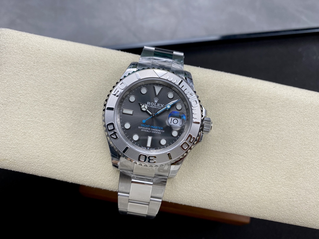 VS Factory Rolex Yacht Master Grey Dial Stainless Steel Case&Bracelet 3235 Movement 40mm - Image 4
