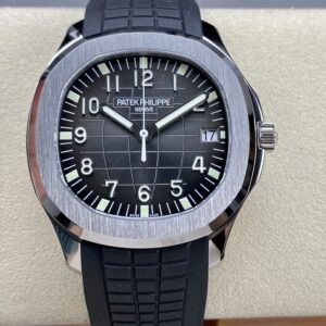 3K Factory Patek Philippe Aquanaut 5167 Black Dial 316L Steel Bezel Rubber Strap 330SC Movement 40mm