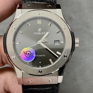 APS Factory Hublot Classic Fusion Grey Dial 316L Steel Bezel&Case Rubber Strap HB1100 Movement 42mm