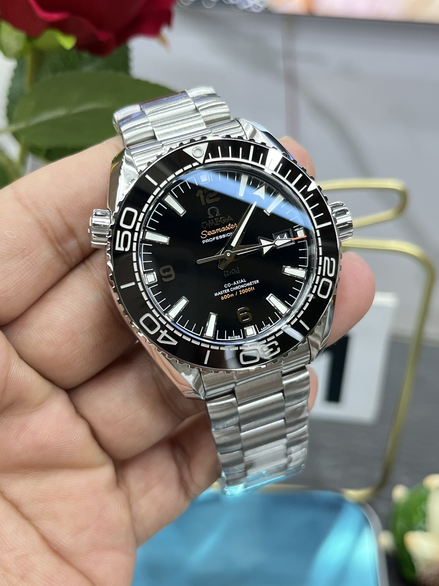 VS Factory Omega Seamaster 600 Black Dial Black Bezel 316L Steel 8900 Movement 43.5mm - Image 4