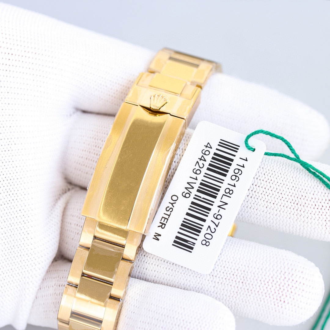 Clean Factory Rolex Submariner Black Dial Black & Gold Ceramic Bezel 904L Steel Full With Gold 3135/3235 Movement - Image 6