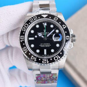 Clean Factory Rolex GMT Master Black Dial Black Ceramic Bezel Oyster Bracelet 904L Steel 3186/3285 Movement