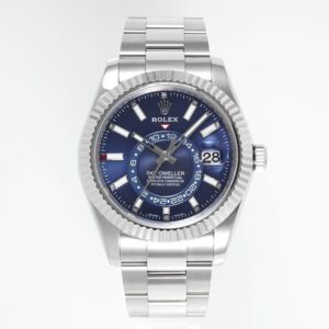 ZF Factory Rolex Sky-Dweller Blue Dial 904L Steel Case Oyster Bracelet 9002 Movement 42mm