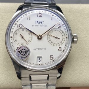 APS Factory IWC Portugieser 7 Days White Dial Gold Hands 316L Steel Case&Bracelet 51011 Movement 42.3mm