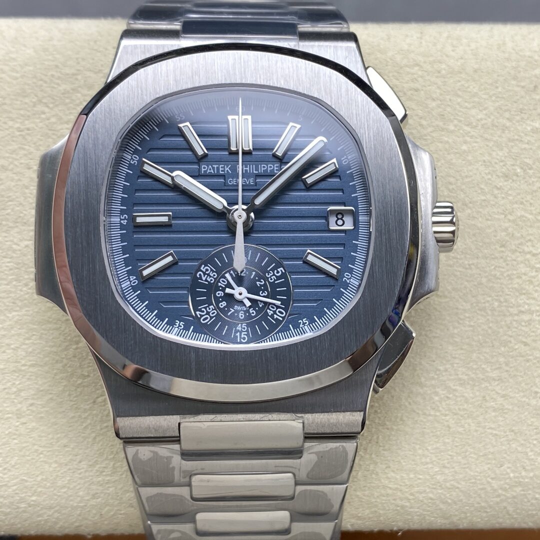 3K Factory Patek Philippe Nautilus 5980 Blue Dial 316L Steel CH28-520C Movement 40.5mm