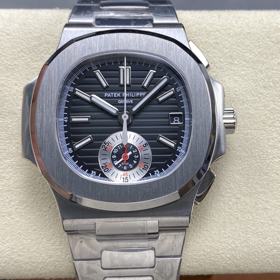 3K Factory Patek Philippe Nautilus 5980 Black Dial 316L Steel CH28-520C Movement 40.5mm
