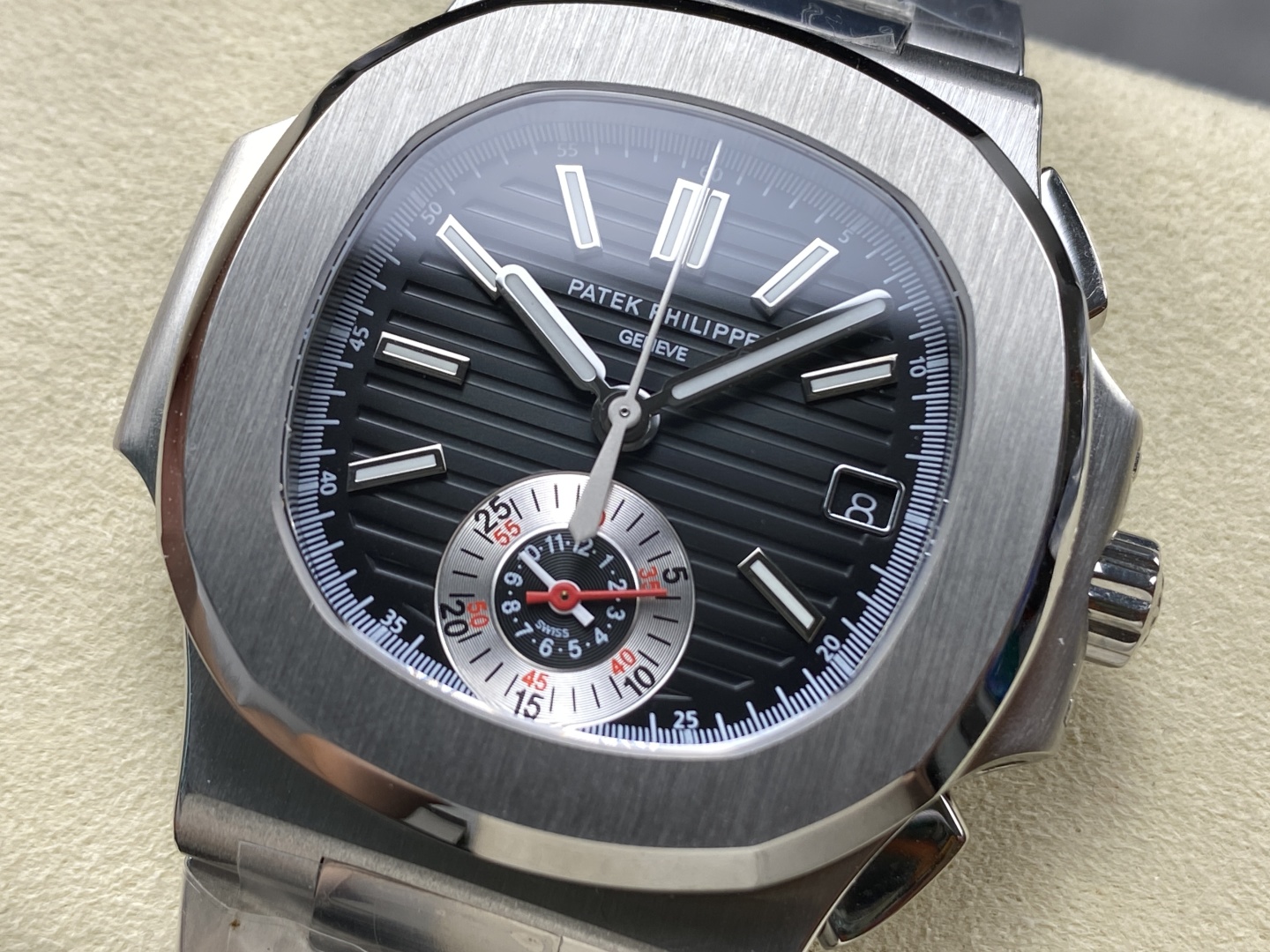 3K Factory Patek Philippe Nautilus 5980 Black Dial 316L Steel CH28-520C Movement 40.5mm - Image 2