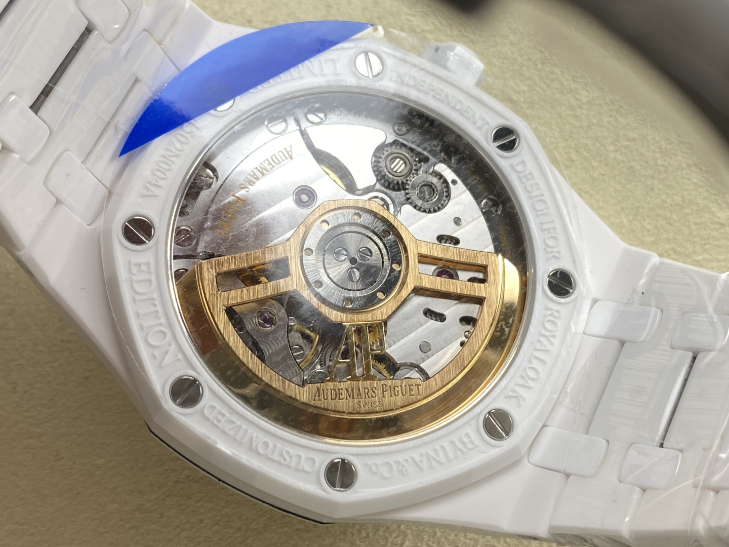 APS Factory Audemars Piguet Royal Oak 15500 White Dial White Ceramic Bezel Ceramic Bracelet 4302 Movement 41mm - Image 8