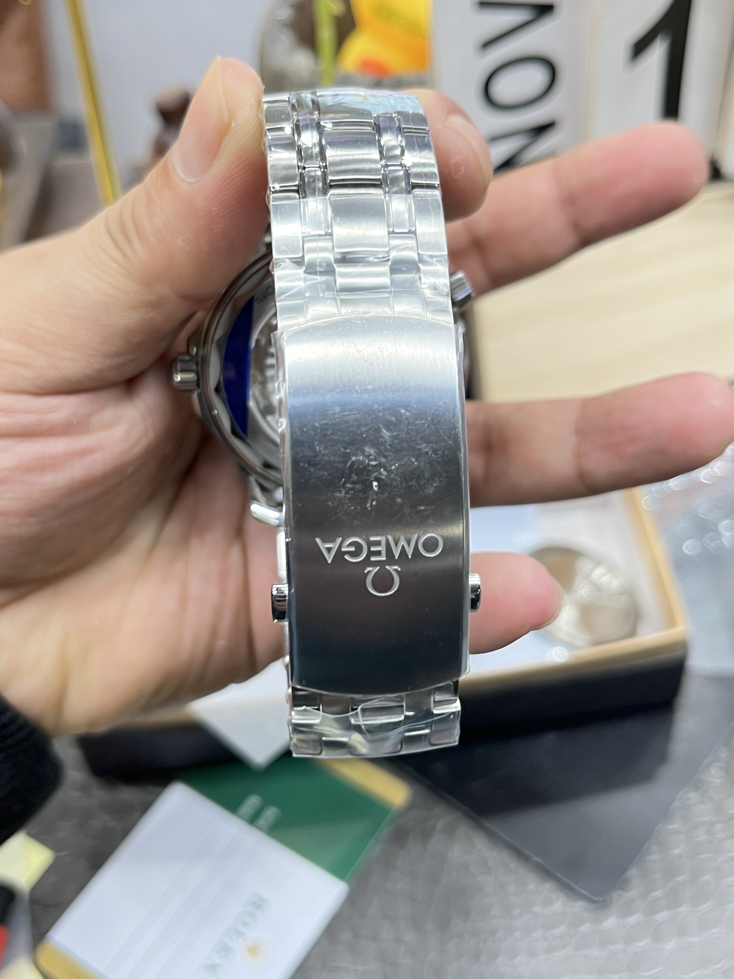 VS Factory Omega Seamaster 300 White Dial Black Bezel 316L Steel Bracelet 8800 Movement 42mm - Image 8