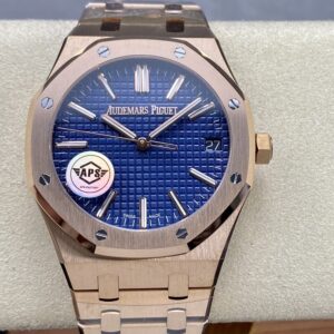 APS Factory Audemars Piguet Royal Oak 15510 Blue Dial Rose Gold Bezel&Bracelet 4302 Movement 41mm