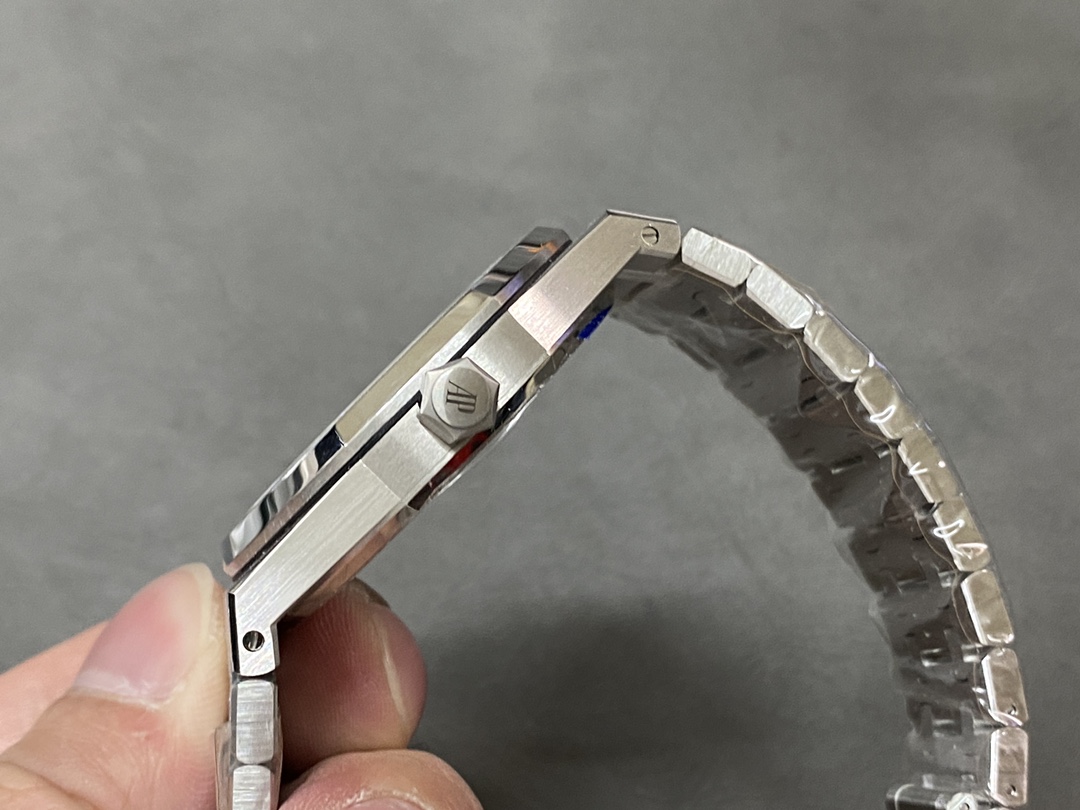 APS Factory Audemars Piguet Royal Oak 15410 White Dial Frosted Gold Bezel&Bracelet 3120 Movement 41mm - Image 6
