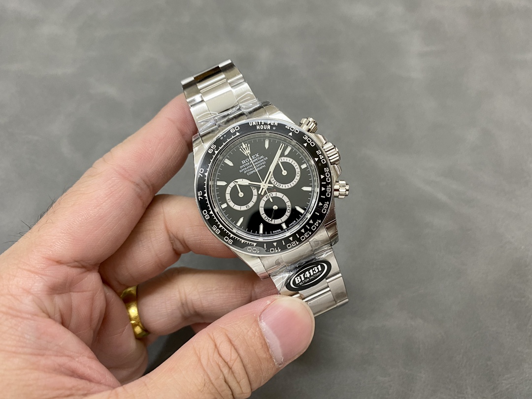 BT Factory Rolex Daytona Chronograph "Panda" 126500 Black Dial Ceramic Bezel Stainless Steel Case 904L Steel Bracelet 4131 Movement 40mm - Image 4