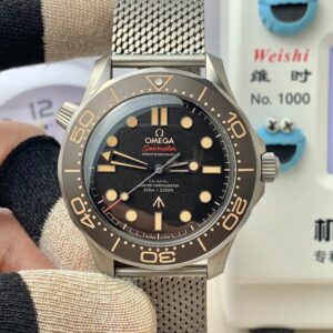 VS Factory Omega Seamaster 300 Black Dial Black Bezel Titanium Case& Bracelet 8806 Movement 42mm