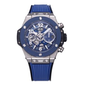 BBF Factory Hublot Big Bang Blue Dial Blue Bezel Titanium Case Rubber Strap HUB1280 Movement 44mm