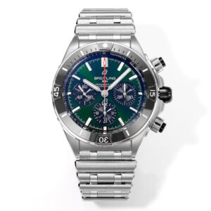 BLS Factory Breitling Chronomat Grey&Black Dial Black Ceramic Bezel 316L Steel Case&Bracelet  Cal.01 Movement 44mm