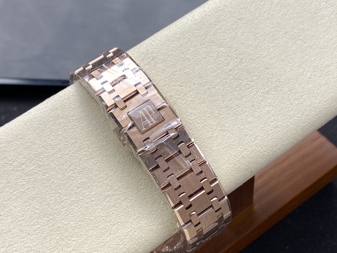 APS Factory Audemars Piguet Royal Oak 15400 Blue Dial Rose Gold Bezel&Bracelet 3120 Movement 41mm - Image 9