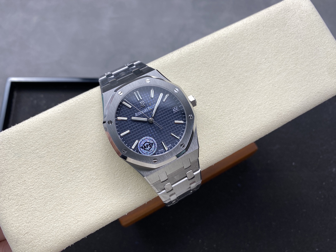 APS Factory Audemars Piguet Royal Oak 15500 Dark Blue Dial 316L Steel Bezel&Bracelet 4302 Movement 41mm - Image 2